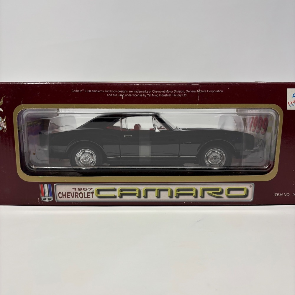 1967 Chevrolet Camaro Black 1:18 Yat Ming Road Legends Diecast Sealed - Picture 15 of 15